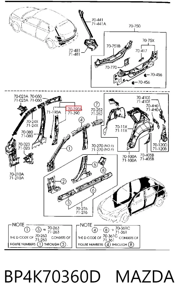  BP4K70360D Mazda