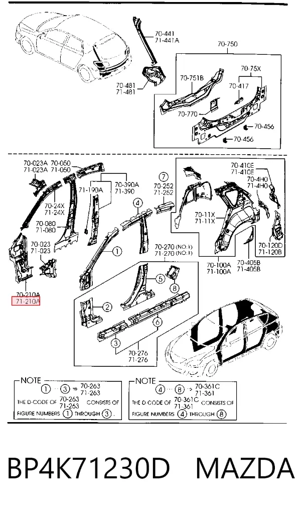  BP4K71230D Mazda