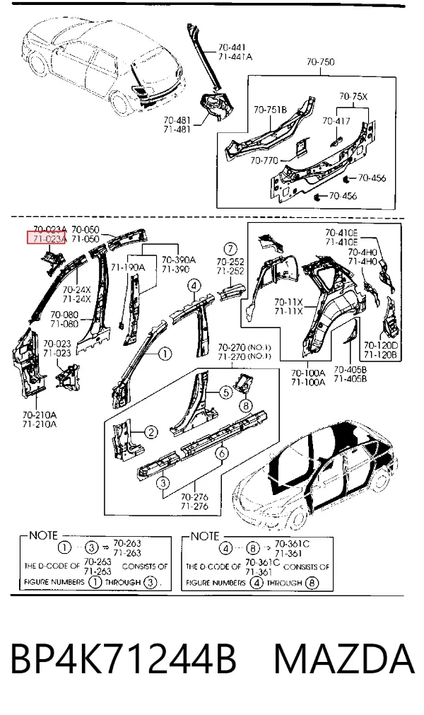  BP4K71244B Mazda
