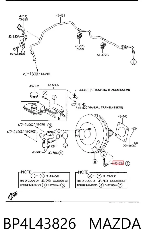  BP4L43826 Mazda
