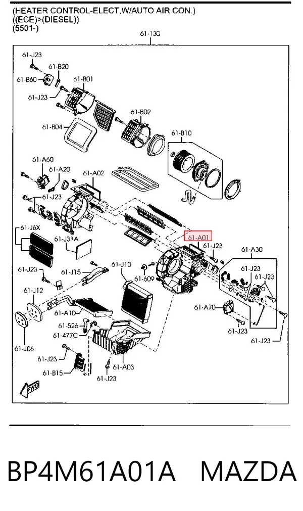  BP4M61A01A Mazda