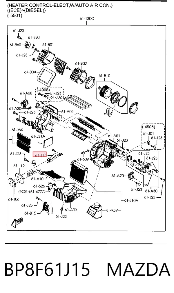 BP8F61J15 Mazda