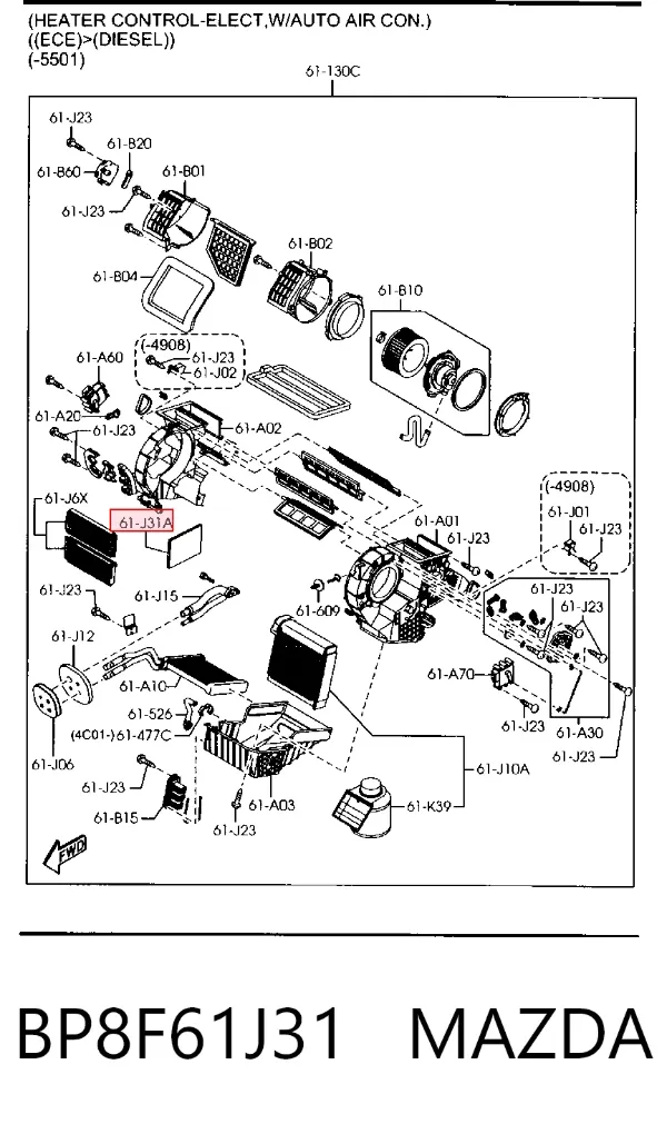  BP8F61J31 Mazda