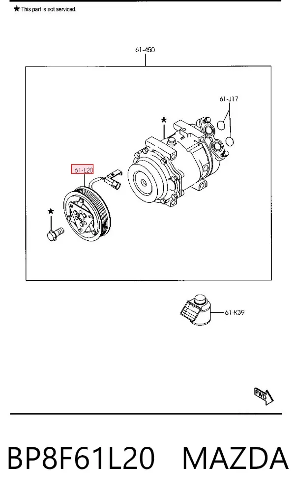  BP8F61L20 Mazda