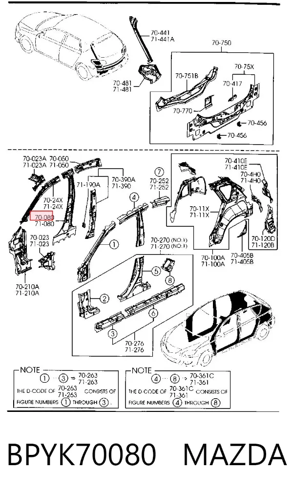  BPYK70080 Mazda