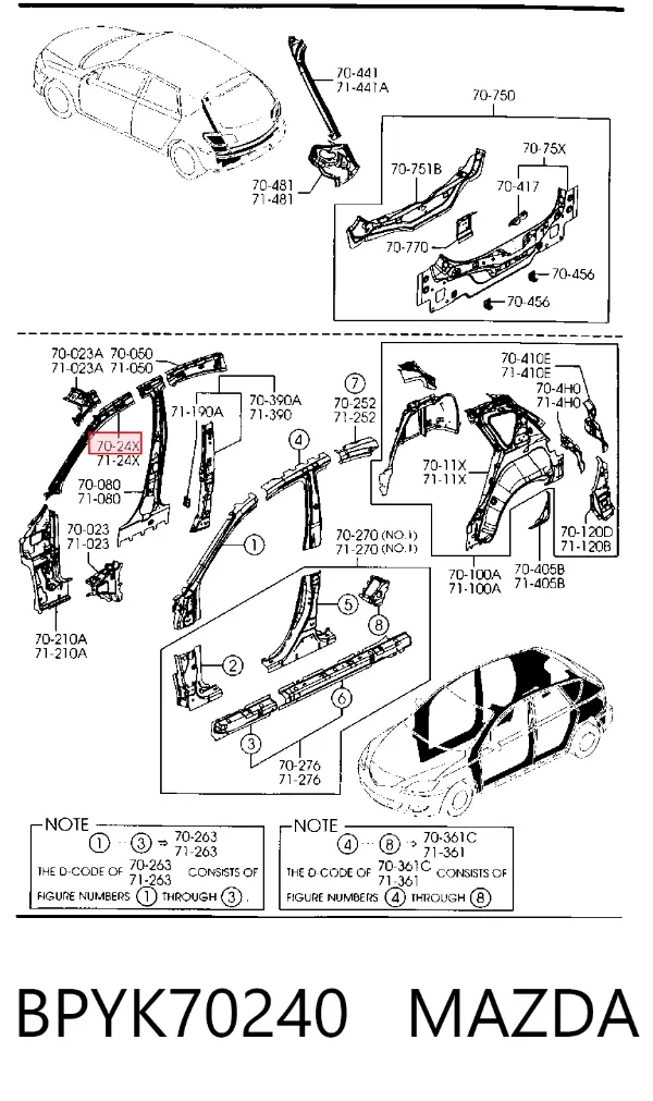  BPYK70240 Mazda