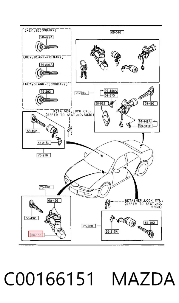 Контактная группа C00166151 Mazda