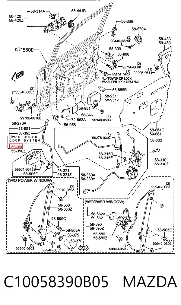  C10058390B05 Mazda