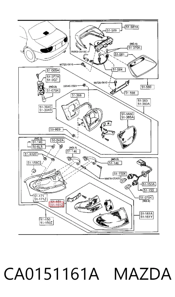  CA0151161A Mazda