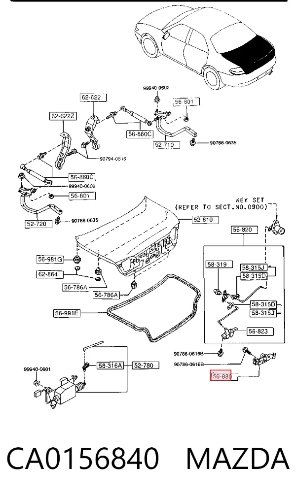  CA0156840 Mazda
