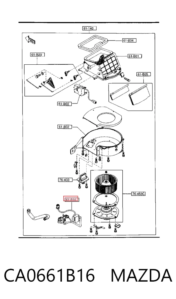  CA0661B16 Mazda