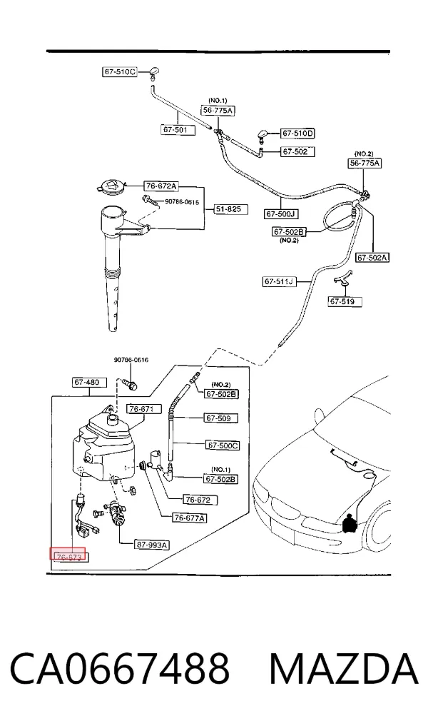  CA0667488 Mazda