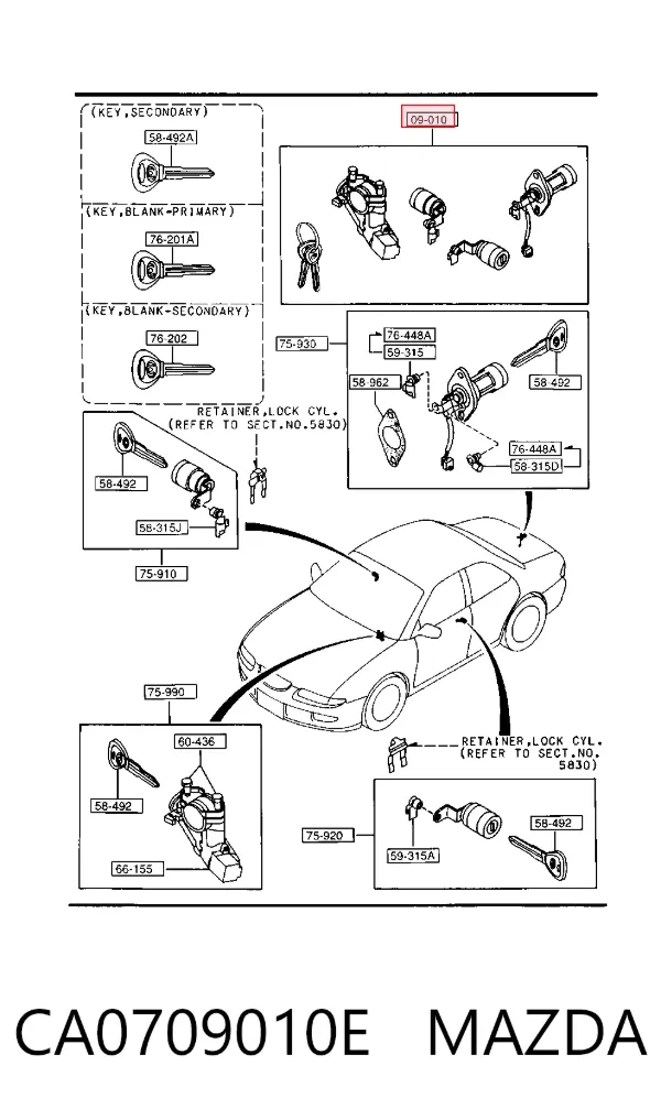  CA0709010E Mazda