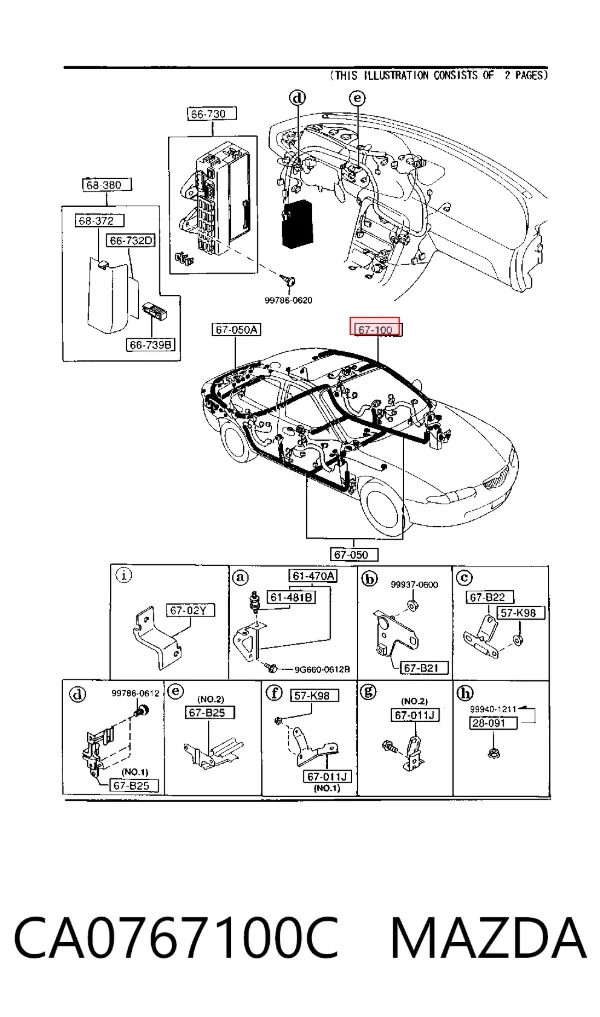  CA0767100C Mazda