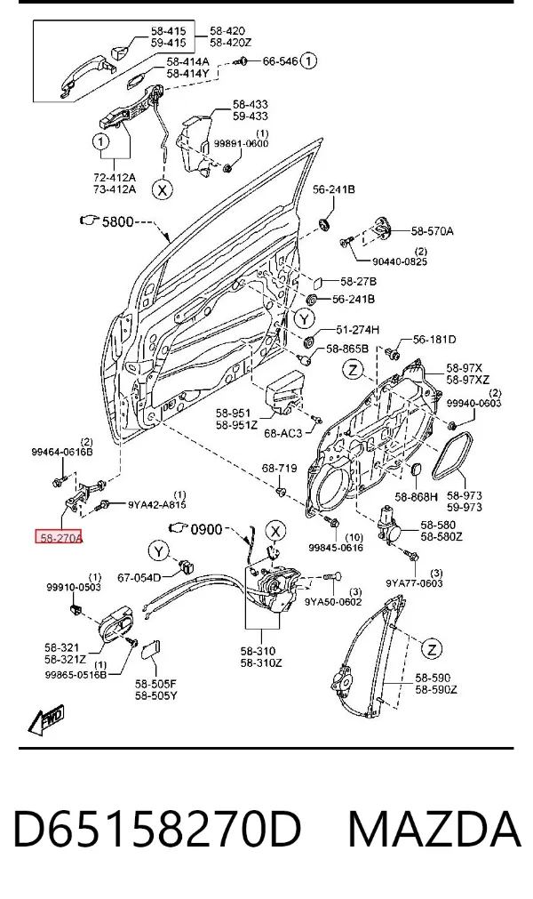  D65158270D Mazda