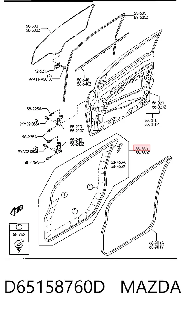  D65158760D Mazda