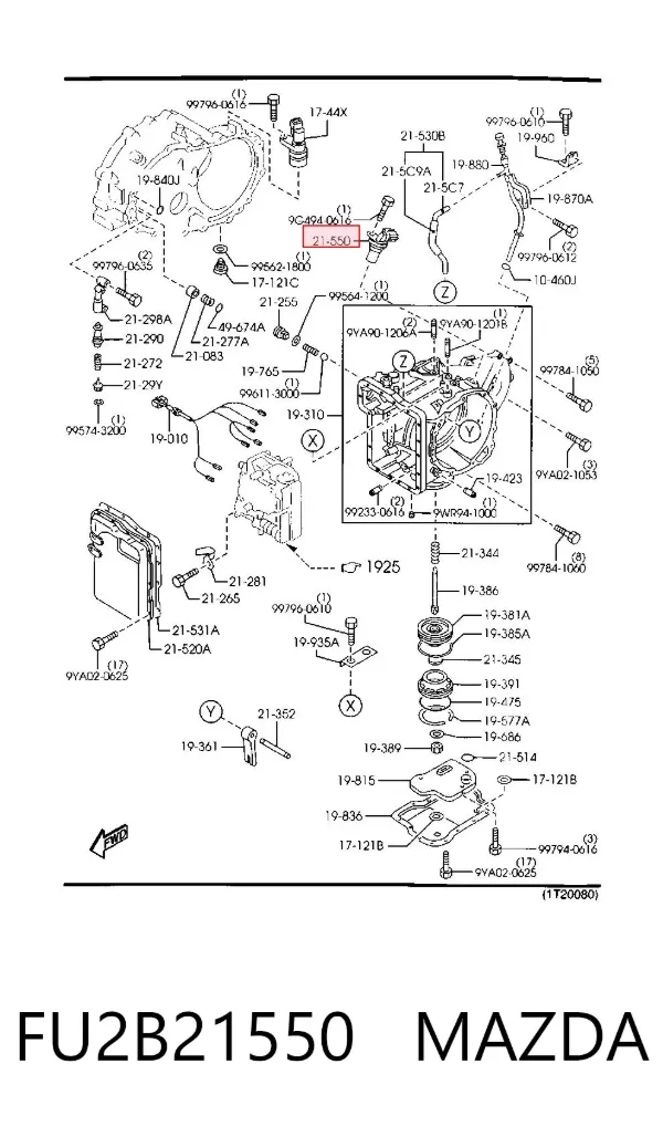  FU2B21550 Mazda