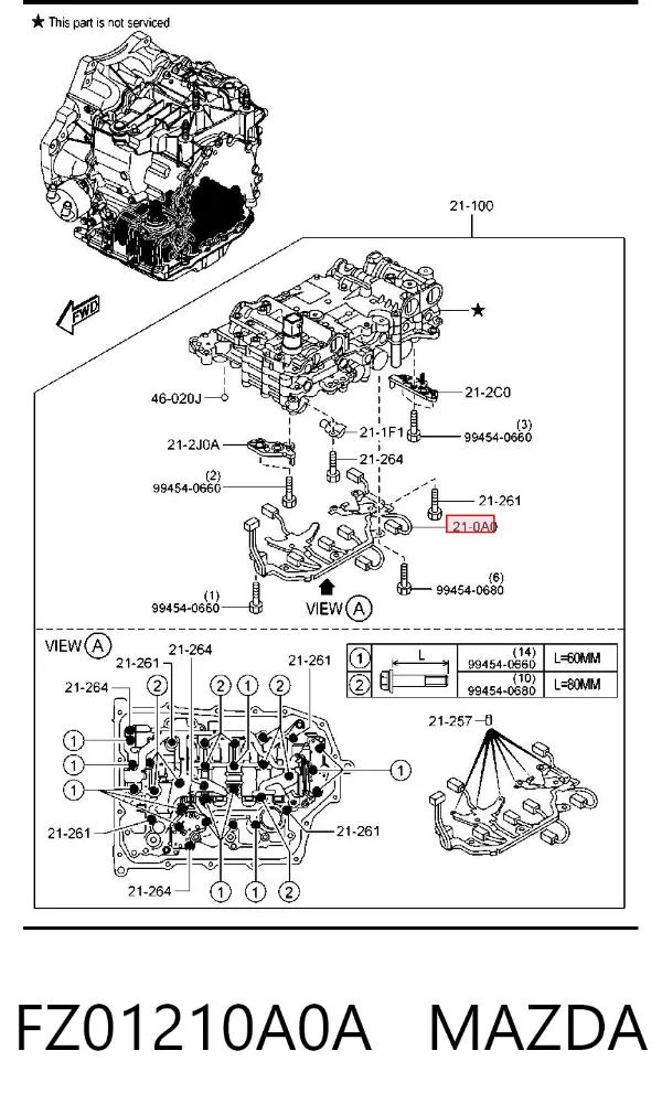  FZ01210A0A Mazda