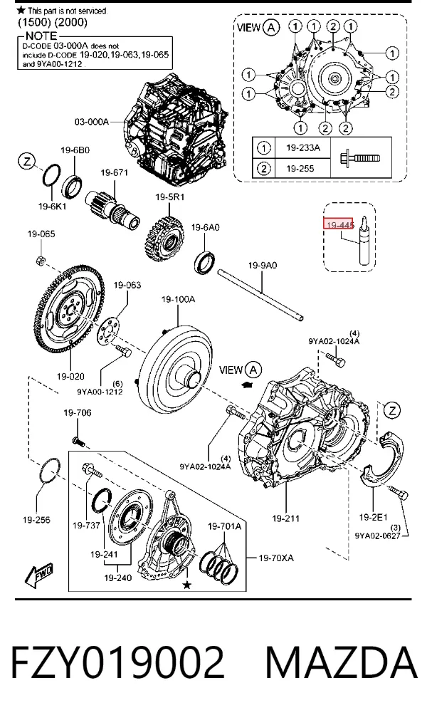  FZY019002 Mazda