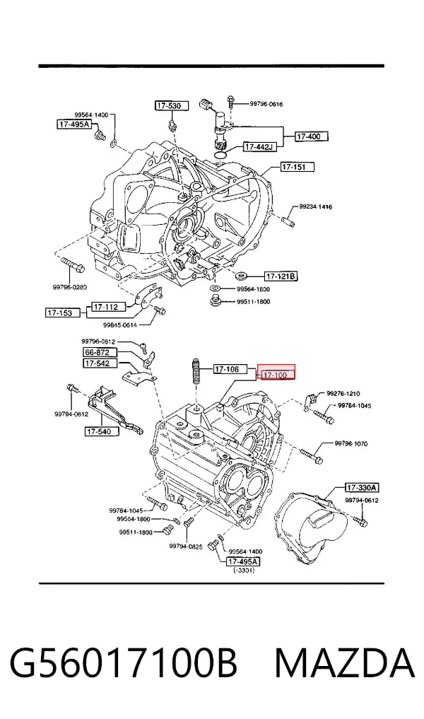  G56017100B Mazda