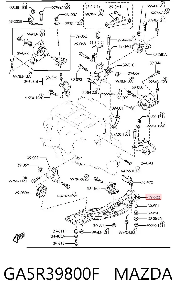  GA5R39800F Mazda
