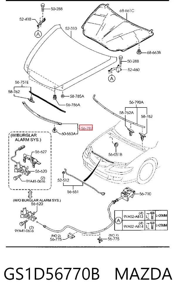  GS1D56770B Mazda