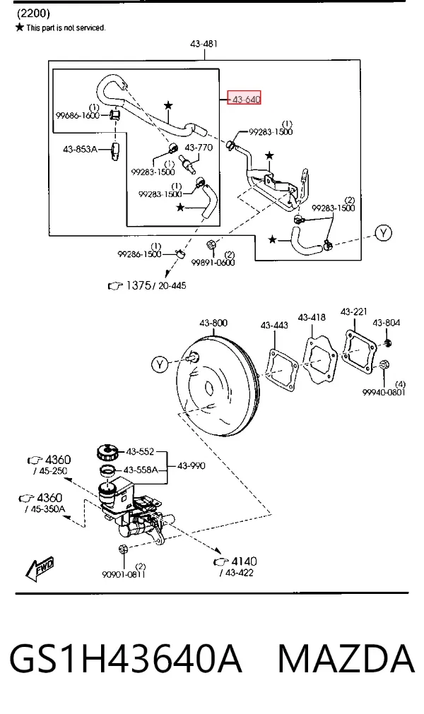  GS1H43640A Mazda