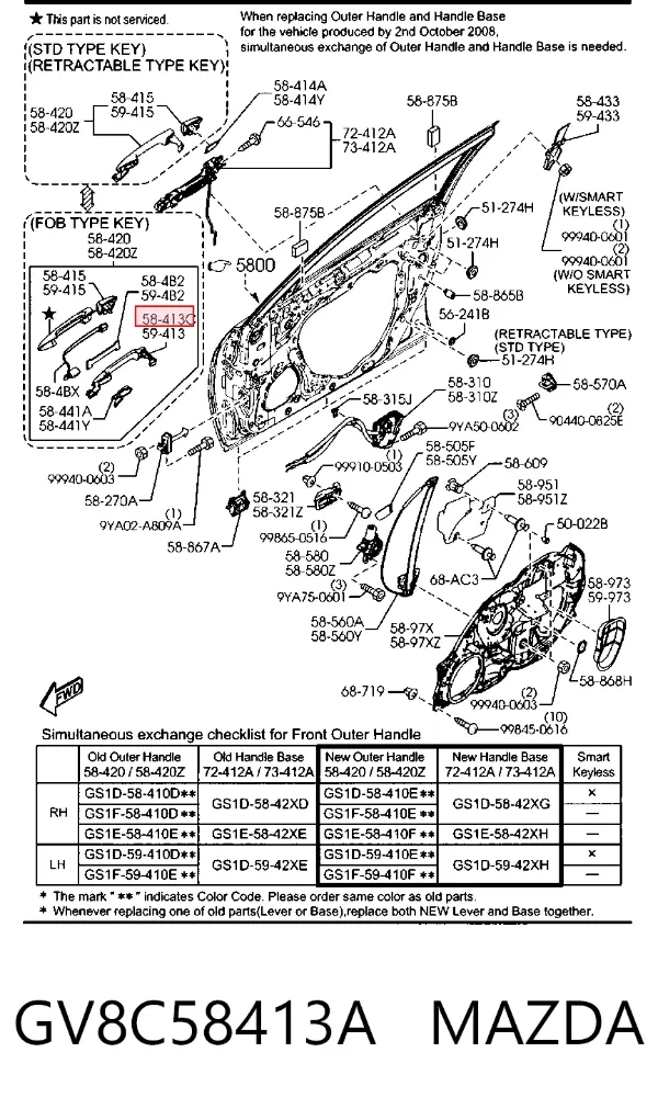  GV8C58413A Mazda