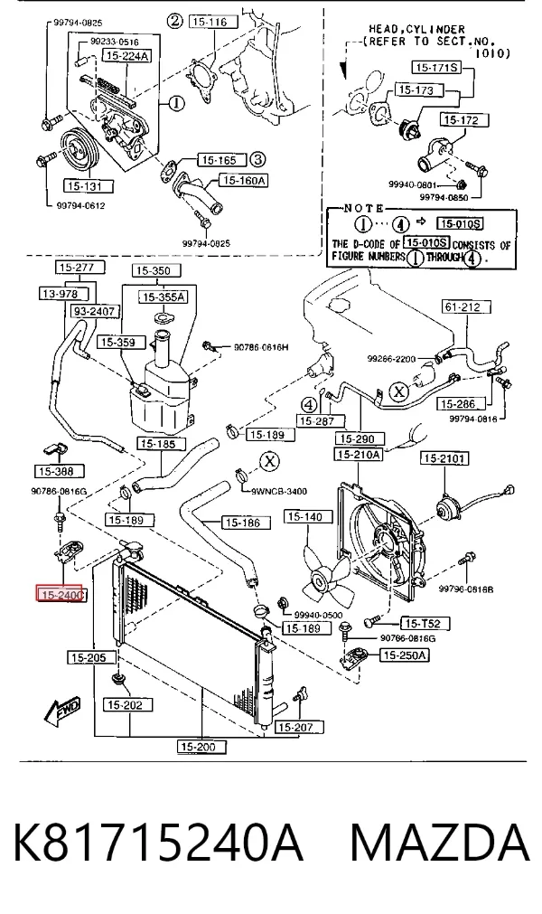  K81715240A Mazda