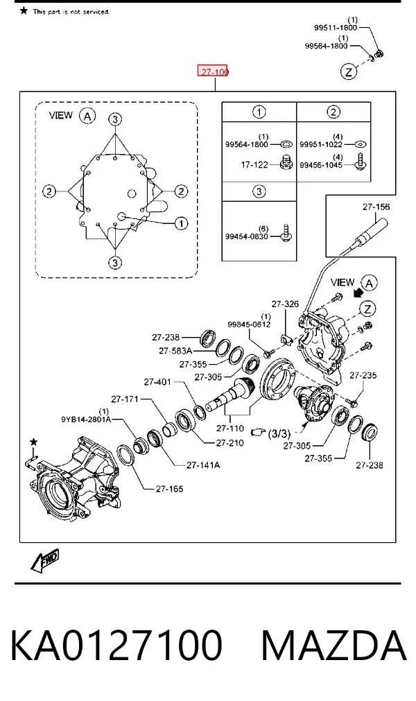  KA0127100 Mazda