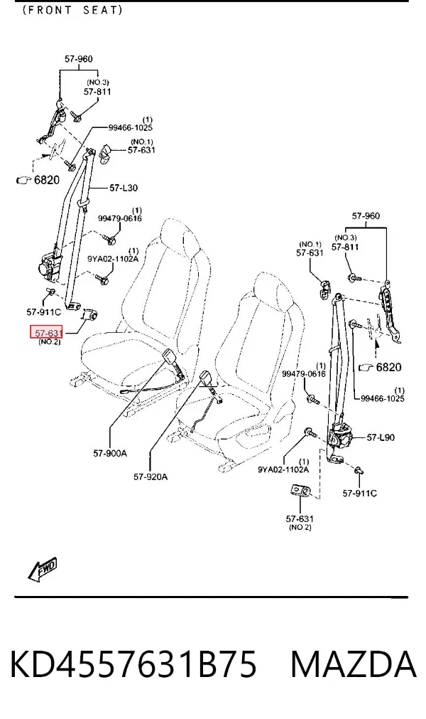  KD4557631B75 Mazda