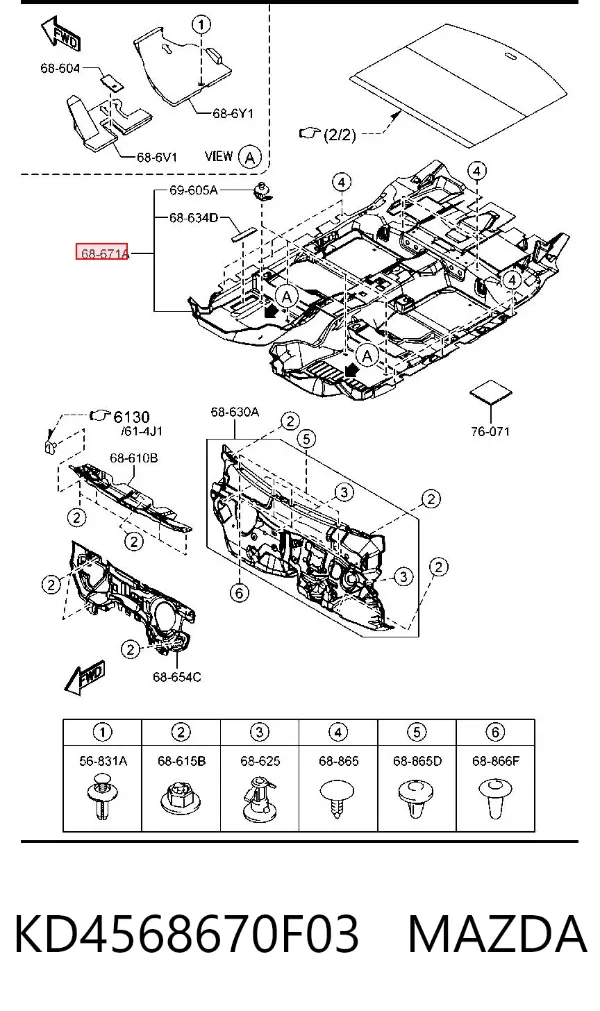  KD4568670F03 Mazda