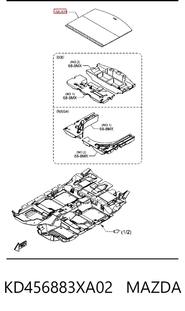  KD456883XA02 Mazda