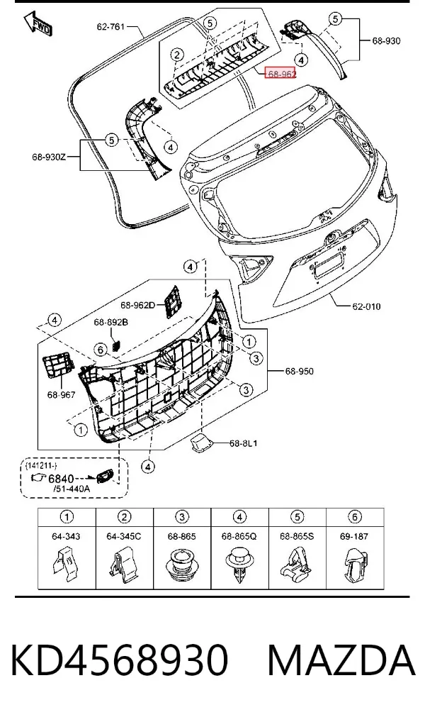  KD4568930 Mazda