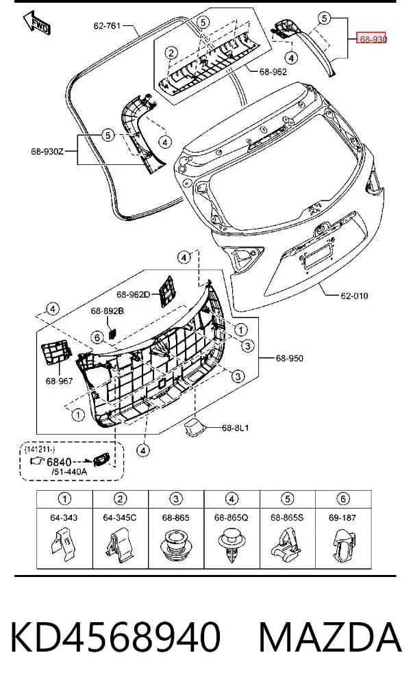 KD4568940 Mazda