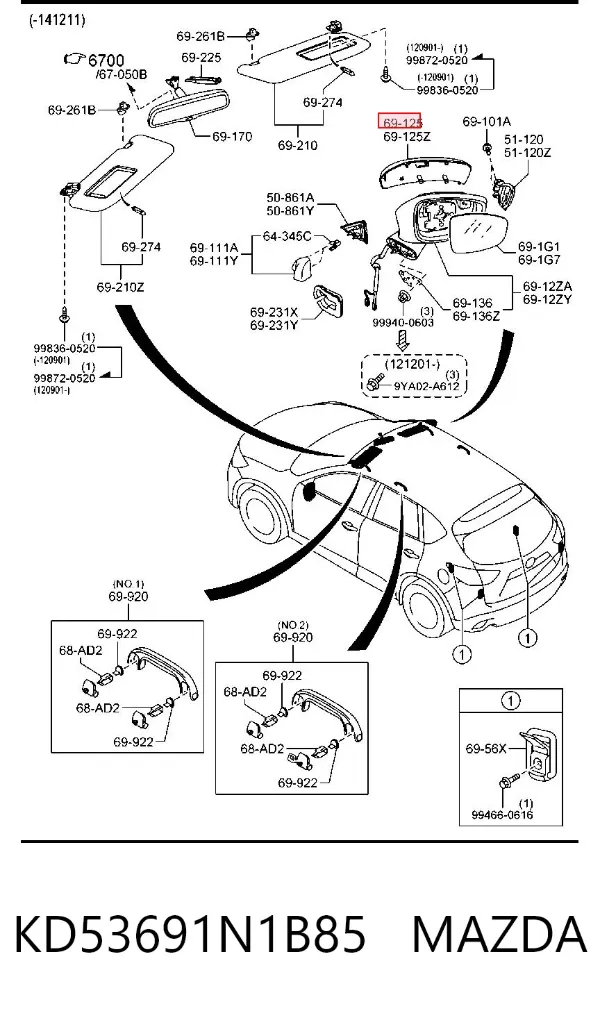  KD53691N1B85 Mazda