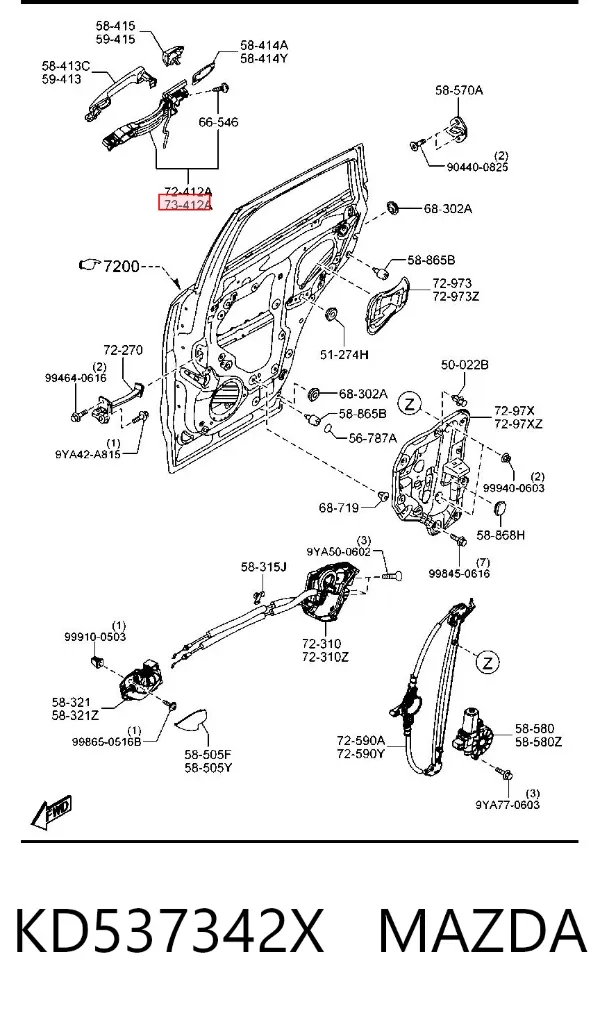  KD537342X Mazda