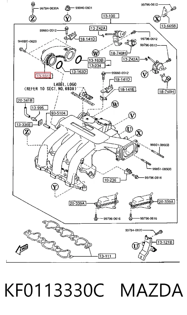  KF0113330C Mazda