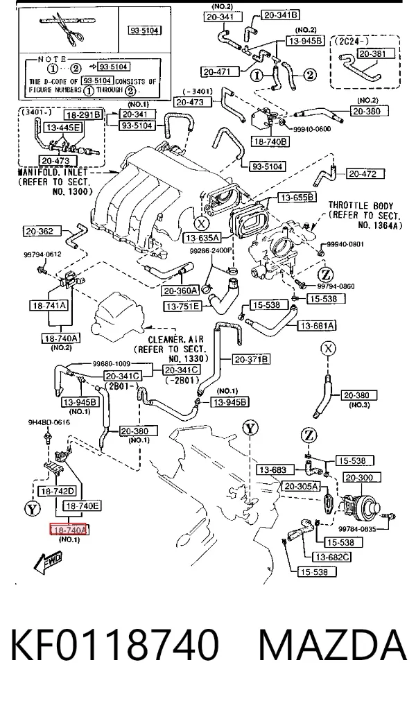  KF0118740 Mazda