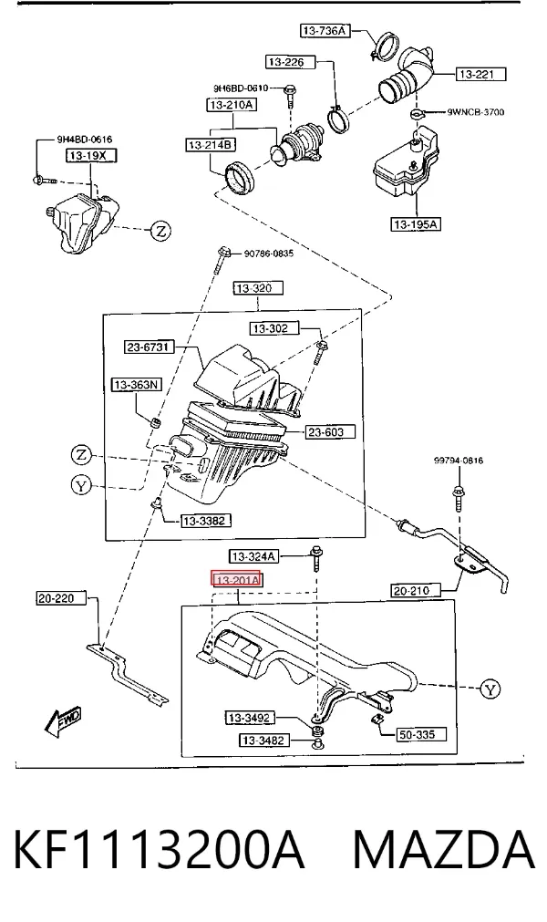  KF1113200A Mazda