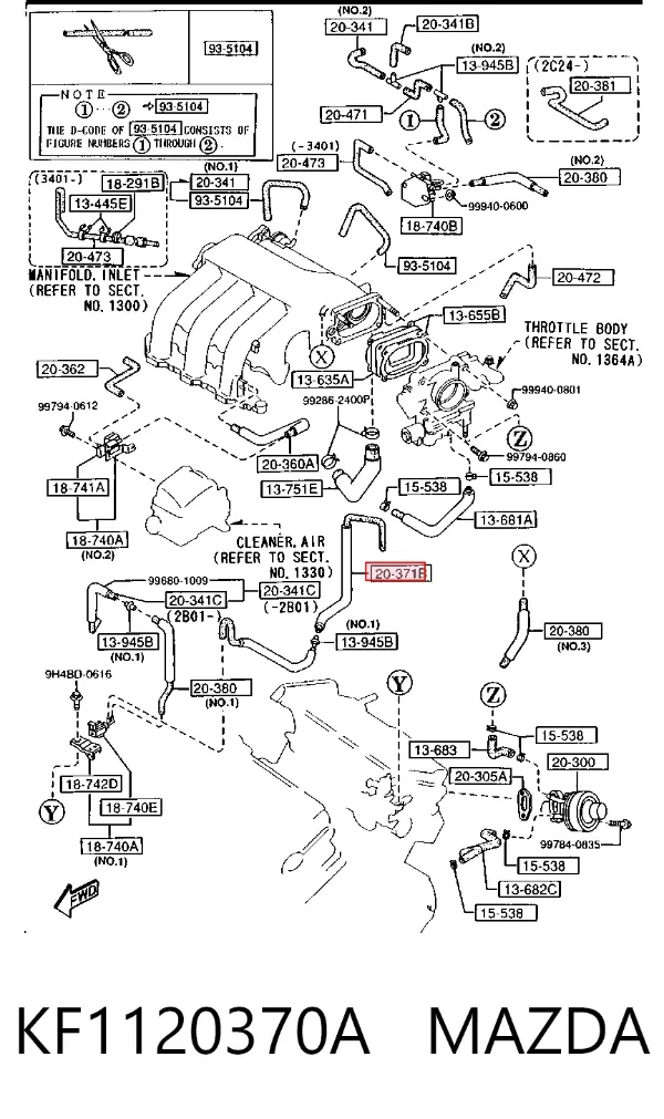  KF1120370A Mazda
