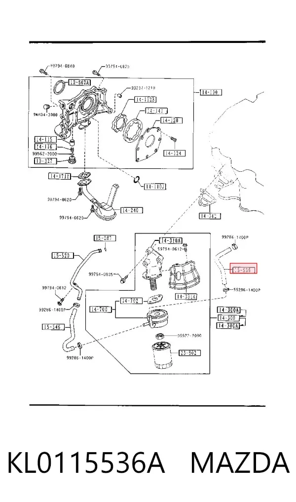  KL0115536A Mazda