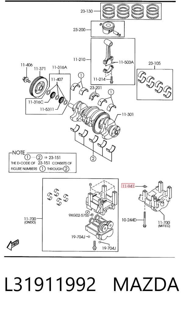  L31911992 Mazda