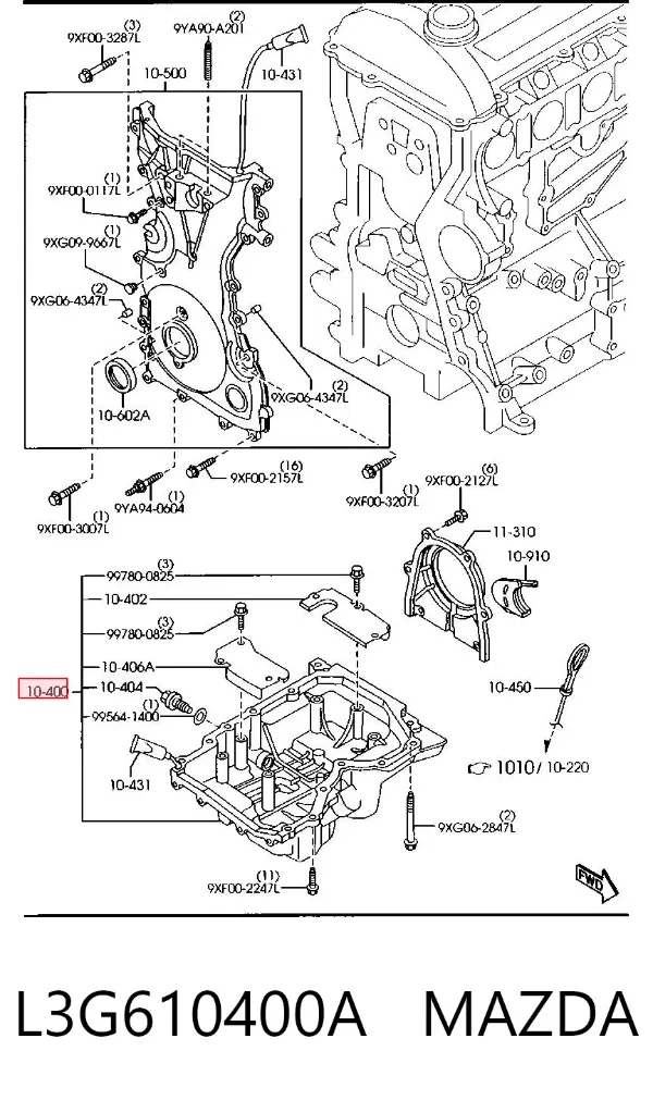  L3G610400A Mazda