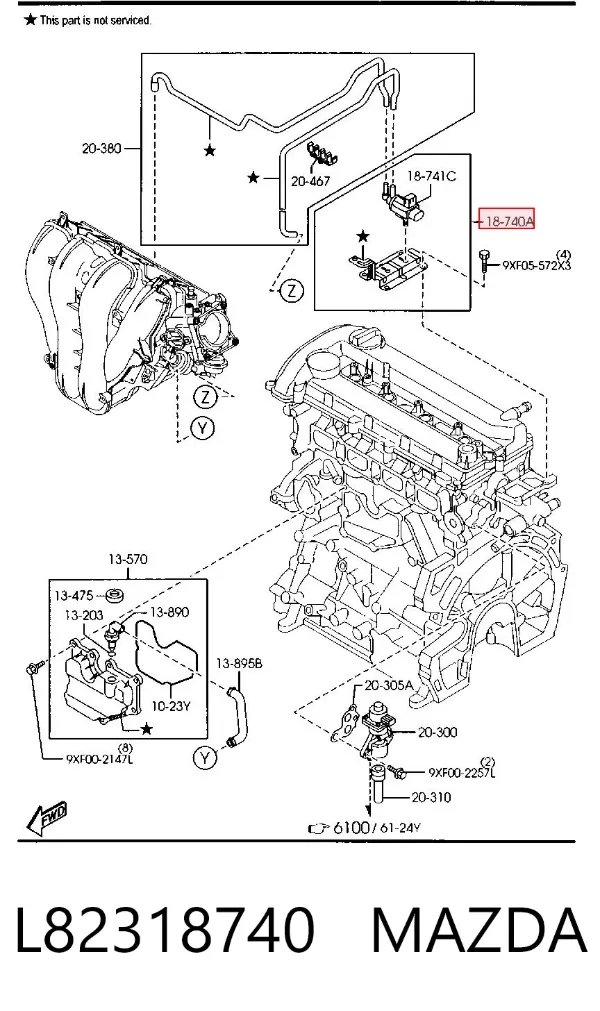  L82318740 Mazda