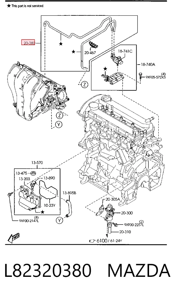  L82320380 Mazda