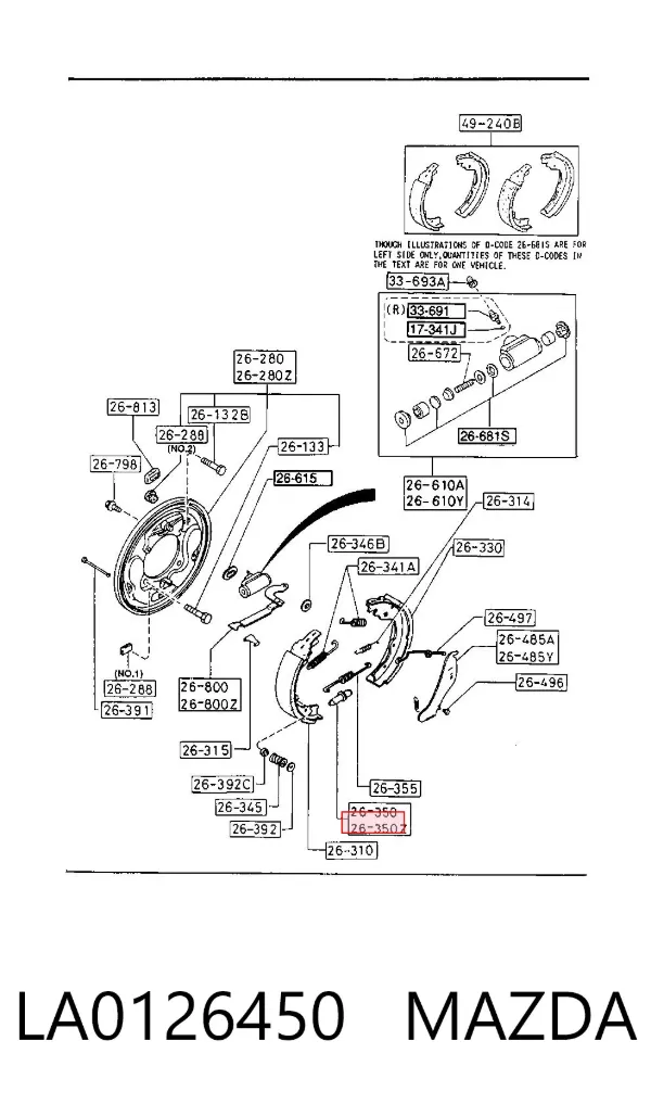  LA0126450 Mazda