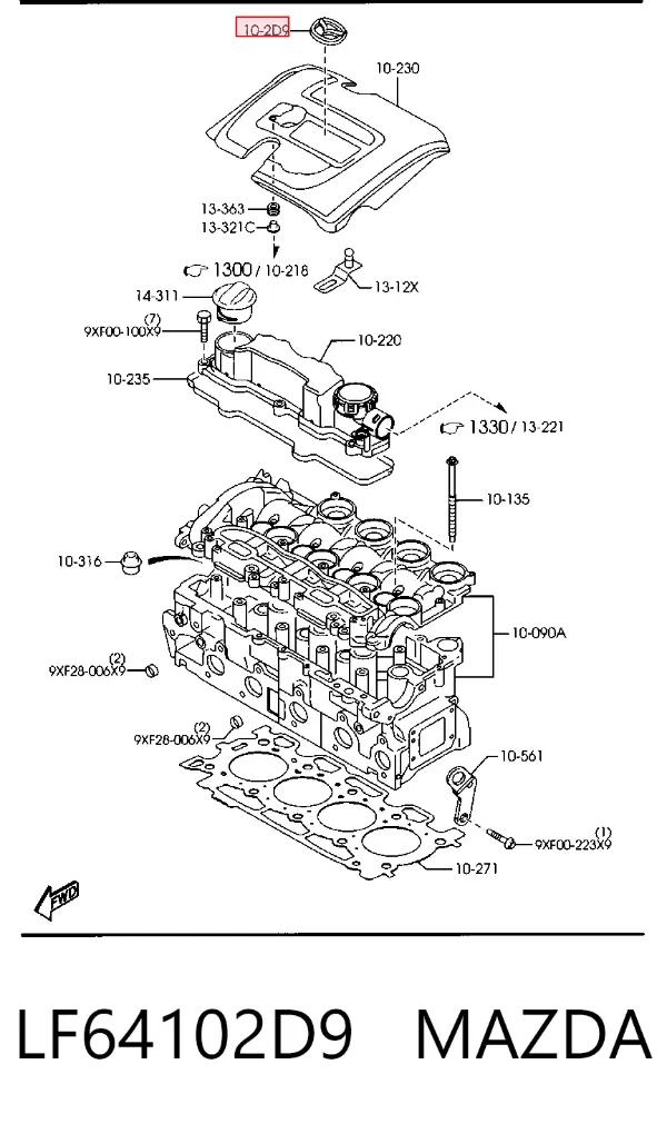  LF64102D9 Mazda