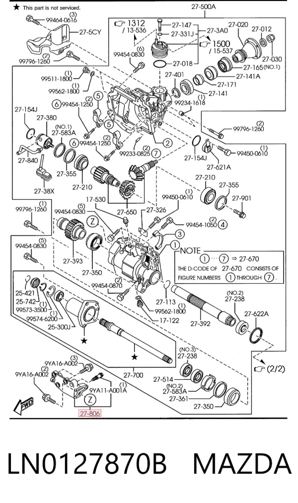  LN0127870B Mazda