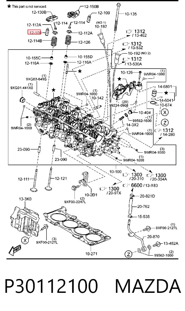 Гидрокомпенсатор P30112100 Mazda
